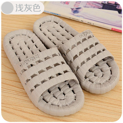 韩国漏水防滑情侣浴室凉拖鞋 家居夏季男女塑料 居家木地板软底鞋