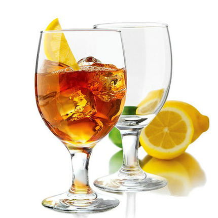 超值！经典高脚啤酒杯 红酒杯 耐热高脚水杯 果汁杯葡萄酒杯400ml