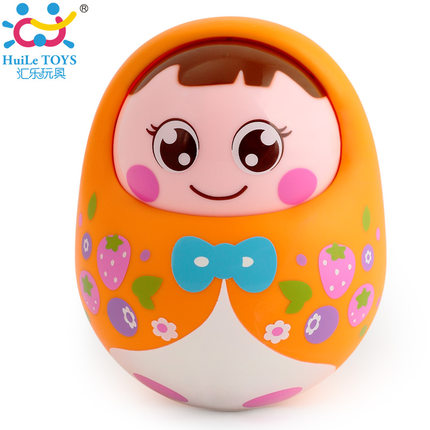 汇乐979不倒翁玩具带声音点头不倒娃娃宝宝益智儿童婴儿玩具0-1岁