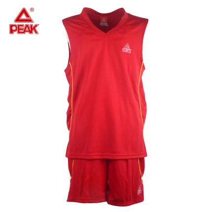 标题优化:匹克篮球服套装正品男款篮球衣训练服透气排汗球服可印字印号定制