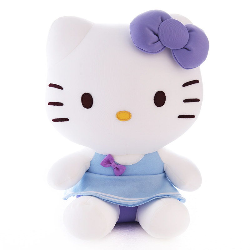 正版hellokitty公仔可爱kt猫咪泡沫粒子玩偶新年礼品生日礼物女生