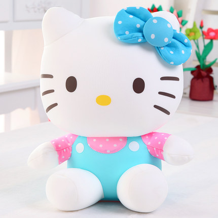 正版hellokitty公仔可爱kt猫咪泡沫粒子玩偶新年礼品生日礼物女生