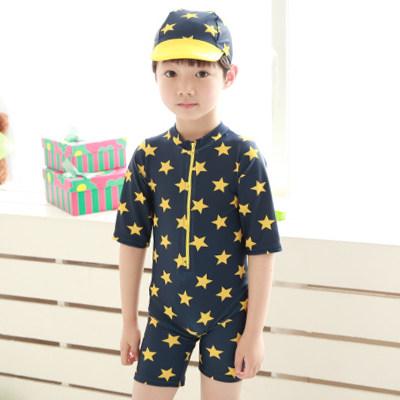 包邮正品超萌男童泳裤 连体儿童泳衣温泉平角泳裤宝宝婴儿游泳裤