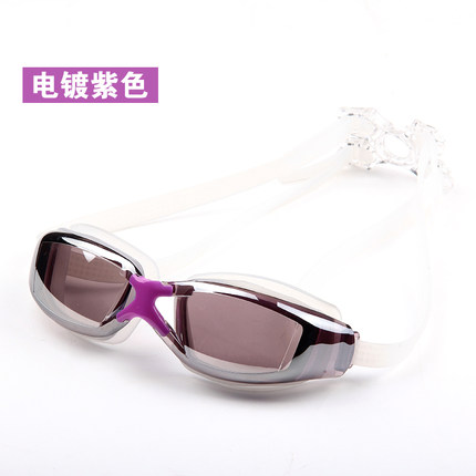 佑游正品 男女士大框电镀防水防雾游泳镜 近视游泳眼镜带度数包邮
