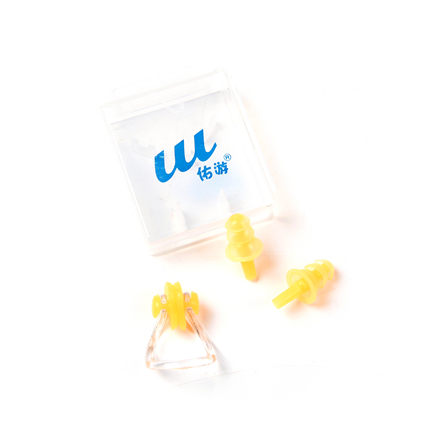 佑游正品 鼻夹耳塞1对 防水硅胶材质 预防呛水