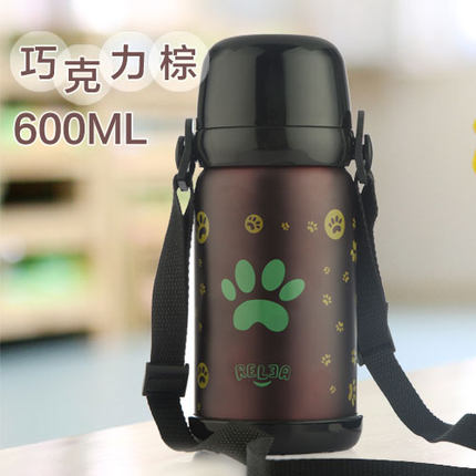 物生物儿童男女士不锈钢可爱保温壶 户外学生便携创意杯运动水壶