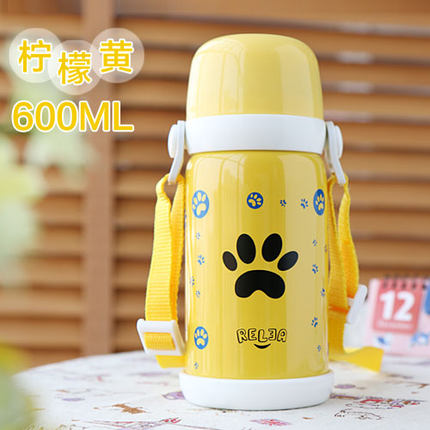 物生物儿童男女士不锈钢可爱保温壶 户外学生便携创意杯运动水壶