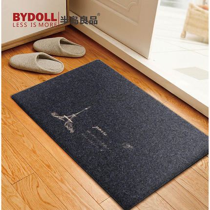 半岛良品 超薄蹭灰土垫脚垫地毯 门口入户进门地垫50*80cm