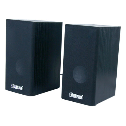 蓝色妖姬 S60多媒体木质小音箱USB便携迷你音响台式笔记本低音炮