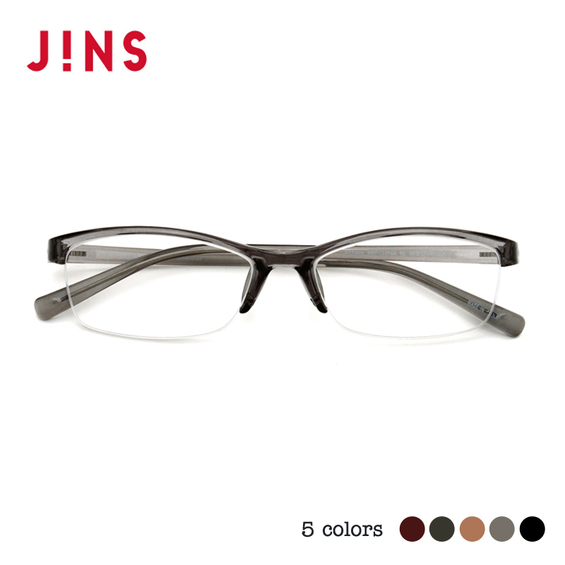 JINS日本近视眼镜TR90眼镜框可配防蓝光辐射PC镜片MB男款MRF13016