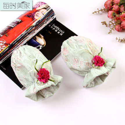 每时美家 精品玫瑰蕾丝时尚优雅套袖 可爱防污儿童袖套护袖臂套