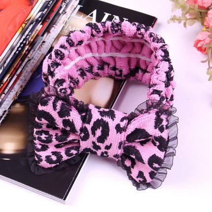 每时美家 韩国面膜化妆洗脸束发带 可爱蝴蝶结洗脸头带发箍包头