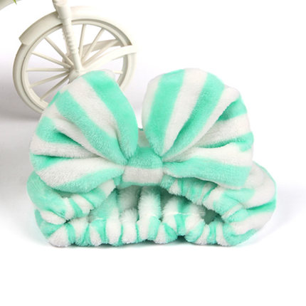 每时美家 韩版超柔多多同款头带发箍 大蝴蝶结化妆洗脸面膜束发带
