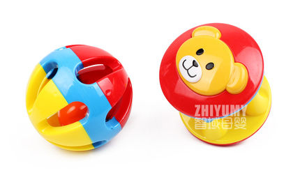 儿童益智五彩感官球铃铛球手抓球 婴儿玩具0-1岁6-12个月宝宝玩具