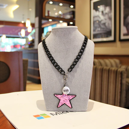 韩国五角星星星项链女短款锁骨时尚夸张吊坠衣服配饰饰品韩版挂件