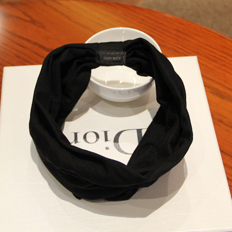 包邮新款韩国夸张宽边发箍韩版纯色棉布发带头巾头饰发饰品女发箍