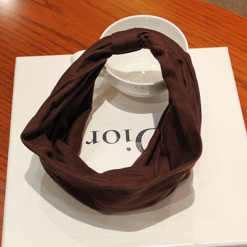 包邮新款韩国夸张宽边发箍韩版纯色棉布发带头巾头饰发饰品女发箍