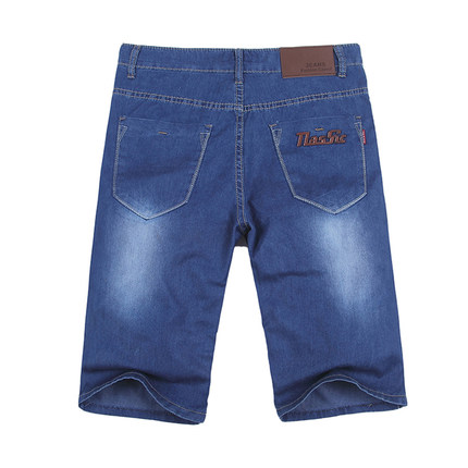 2105夏季薄款修身韩版潮男士牛仔短裤 破洞休闲五分中裤男裤马裤
