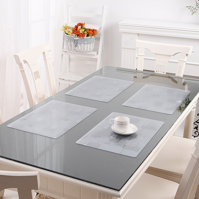 竹月阁加厚软质玻璃餐垫 隔热垫 30*45CM 1个装