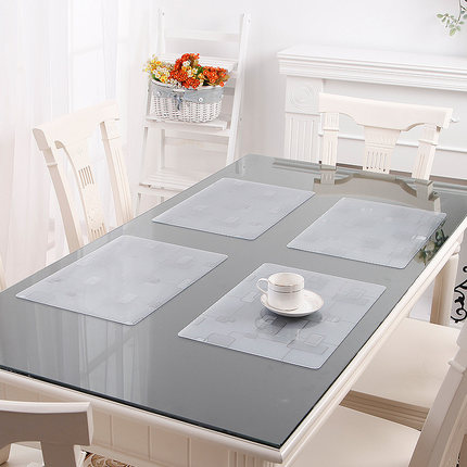 竹月阁加厚软质玻璃餐垫 隔热垫 30*45CM 1个装