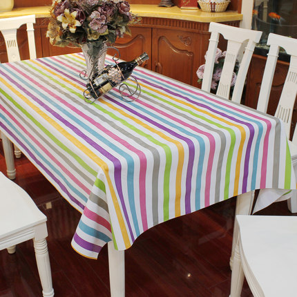 欧式田园桌布防水免洗塑料布艺餐桌布PVC台布防油桌垫