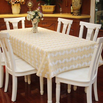 欧式田园桌布防水免洗塑料布艺餐桌布PVC台布防油桌垫