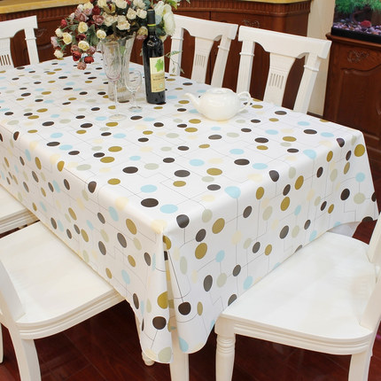 欧式田园桌布防水免洗塑料布艺餐桌布PVC台布防油桌垫