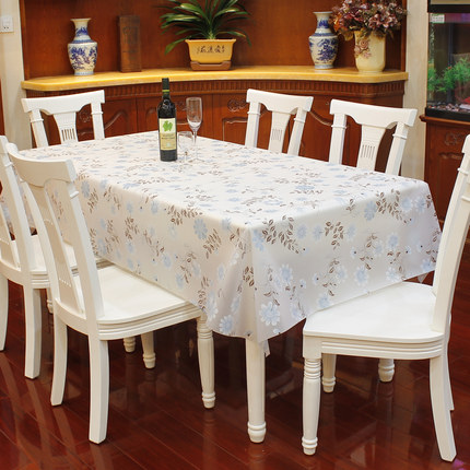 欧式田园桌布防水免洗塑料布艺餐桌布PVC台布防油桌垫