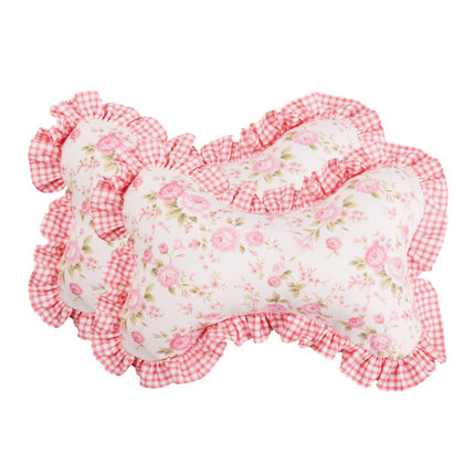 奥特莱芙花语 卡通可爱车用护颈枕 汽车头枕头靠韩国靠枕 一对装