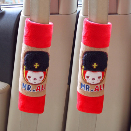 摩丝娃娃加长汽车安全带套卡通可爱夏季车用保险带护肩套 一对装