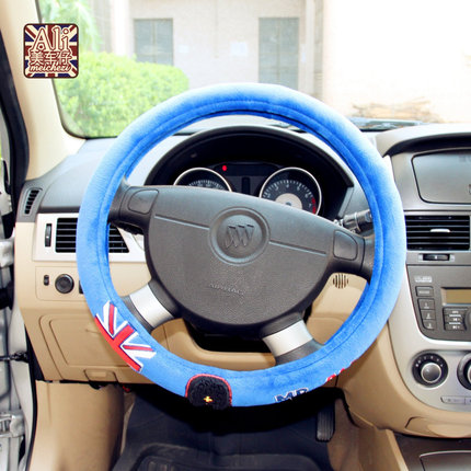 阿狸夏季防滑透气汽车方向盘套 卡通可爱四季通用车把套 中号38cm