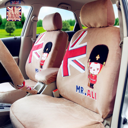 阿狸 新款夏季全包围汽车用座套 四季通用坐套卡通可爱布艺座椅套