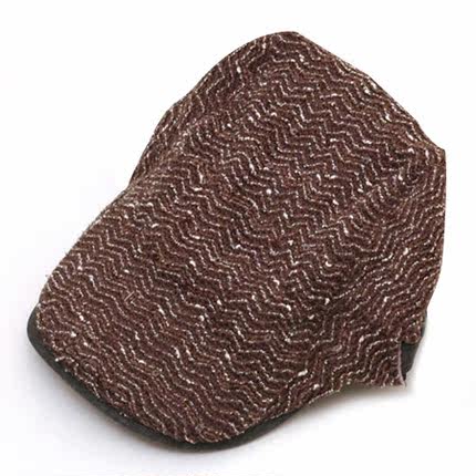 择信 怀旧贝雷帽春秋冬季保暖针织帽户外男女韩版潮人休闲鸭舌帽