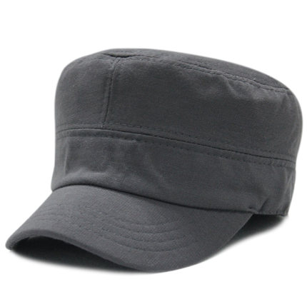 择信春夏秋冬简约韩版潮全封口户外男士军帽全棉保暖女士平顶帽子