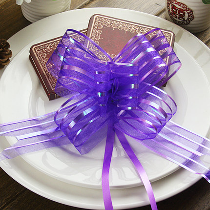 转角爱婚庆用品 结婚车装饰手拉花 车门把手拉花 礼品包装拉花