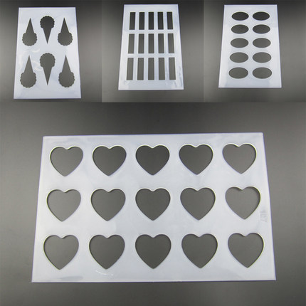 DIY硅胶插片巧克力模 瓦片酥 教程 饼干模具/烘焙模具满100元包邮