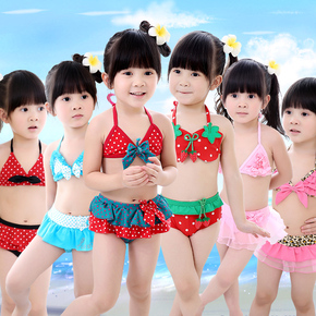 包邮 韩版多款儿童泳装婴儿比基尼三件套女童游泳衣女宝宝泳衣裤