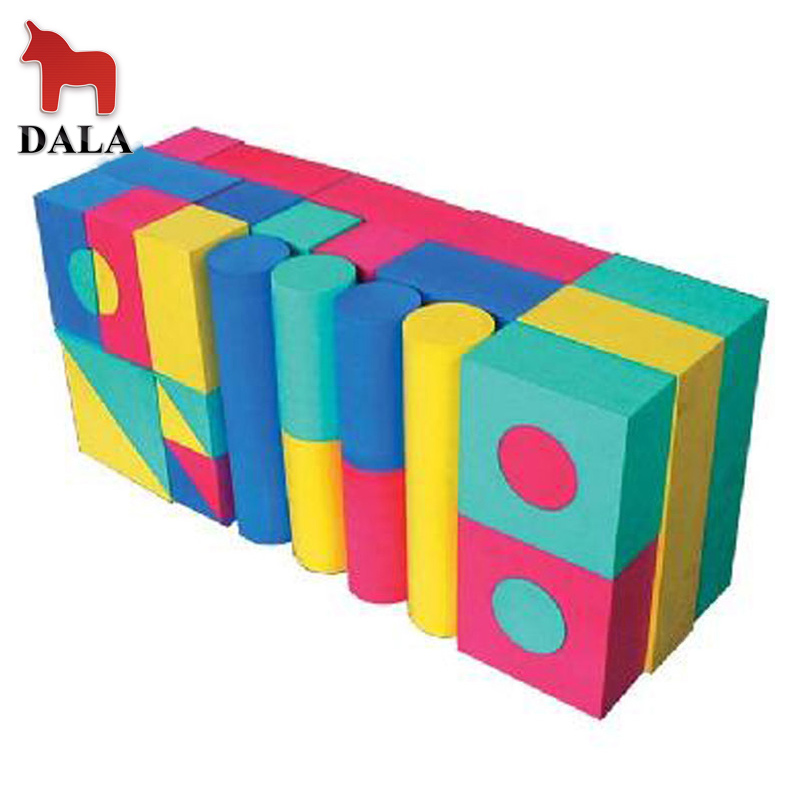 DALA达拉玩具 EVA中号安全软体积木玩具50粒泡沫积木城市积木0.3