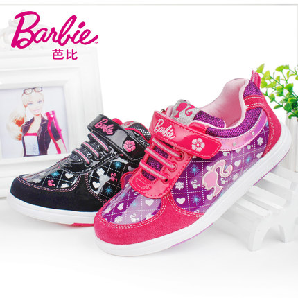 标题优化:芭比女童鞋2015春秋季新款儿童鞋品牌女童休闲鞋中大童女童运动鞋