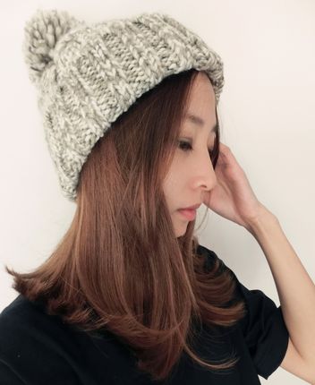 毛线帽子 女 冬季 韩版2014秋冬男女彩色带球针织帽子保暖包邮