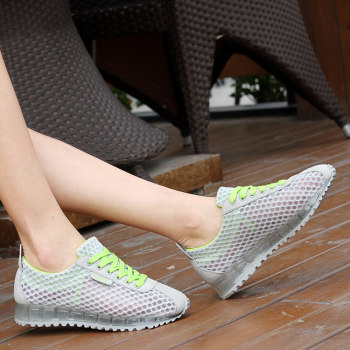 夏季新款女式镂空透气网布运动休闲鞋 天猫48.5元包邮