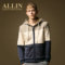 上下架计划:ALLIN男装2014秋装新款开衫卫衣 韩版撞色拼接男士薄款外套男 潮
