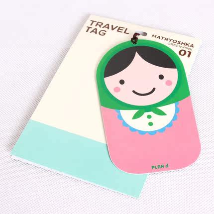 旅游出国用品 韩版可爱卡通旅行箱包行李牌 名片吊标签挂牌