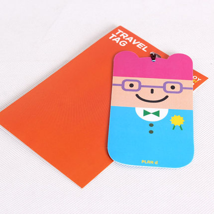 旅游出国用品 韩版可爱卡通旅行箱包行李牌 名片吊标签挂牌