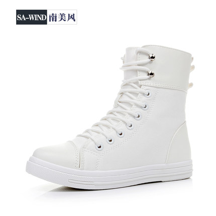 white high top canvas shoes