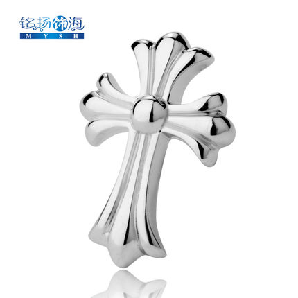 Ming Yang Hai genuine 925 silver earrings decorated men's retro fashion wave of people cross earring jewelry earrings