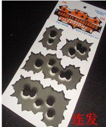 汽车弹孔 子弹孔贴纸 车身贴纸 个性车贴 汽车贴纸 枪弹贴 单张