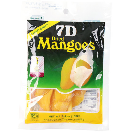 Buy Zero import food preserves Philippines 7D dried mango 100g five bags free shipping buy 10 ...