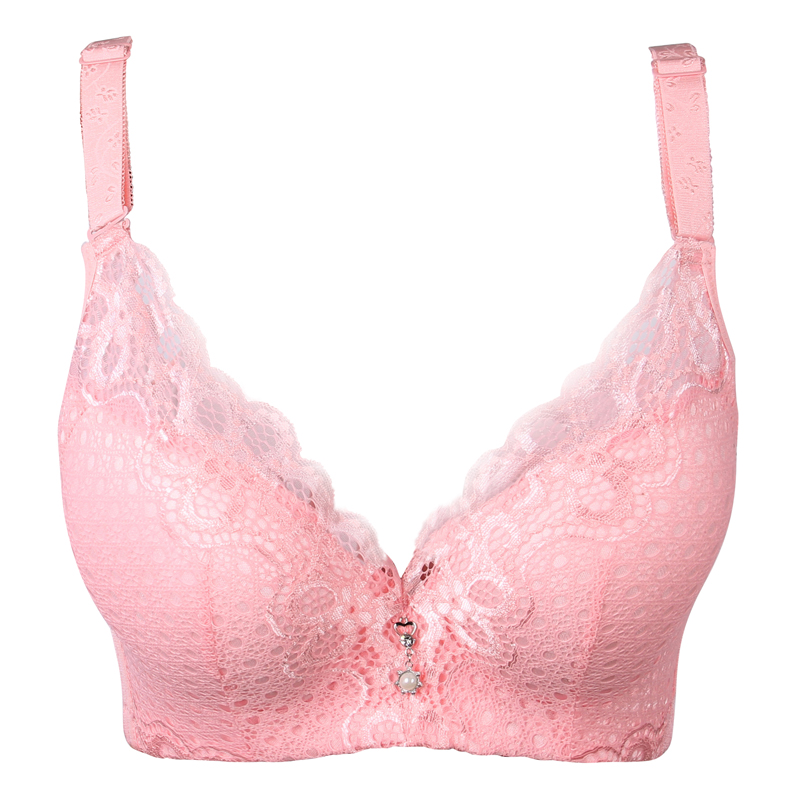 Big red Lace Lingerie Thick Stereotype in Underwear Put Small Breasts Bra