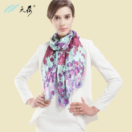 long thin silk scarf